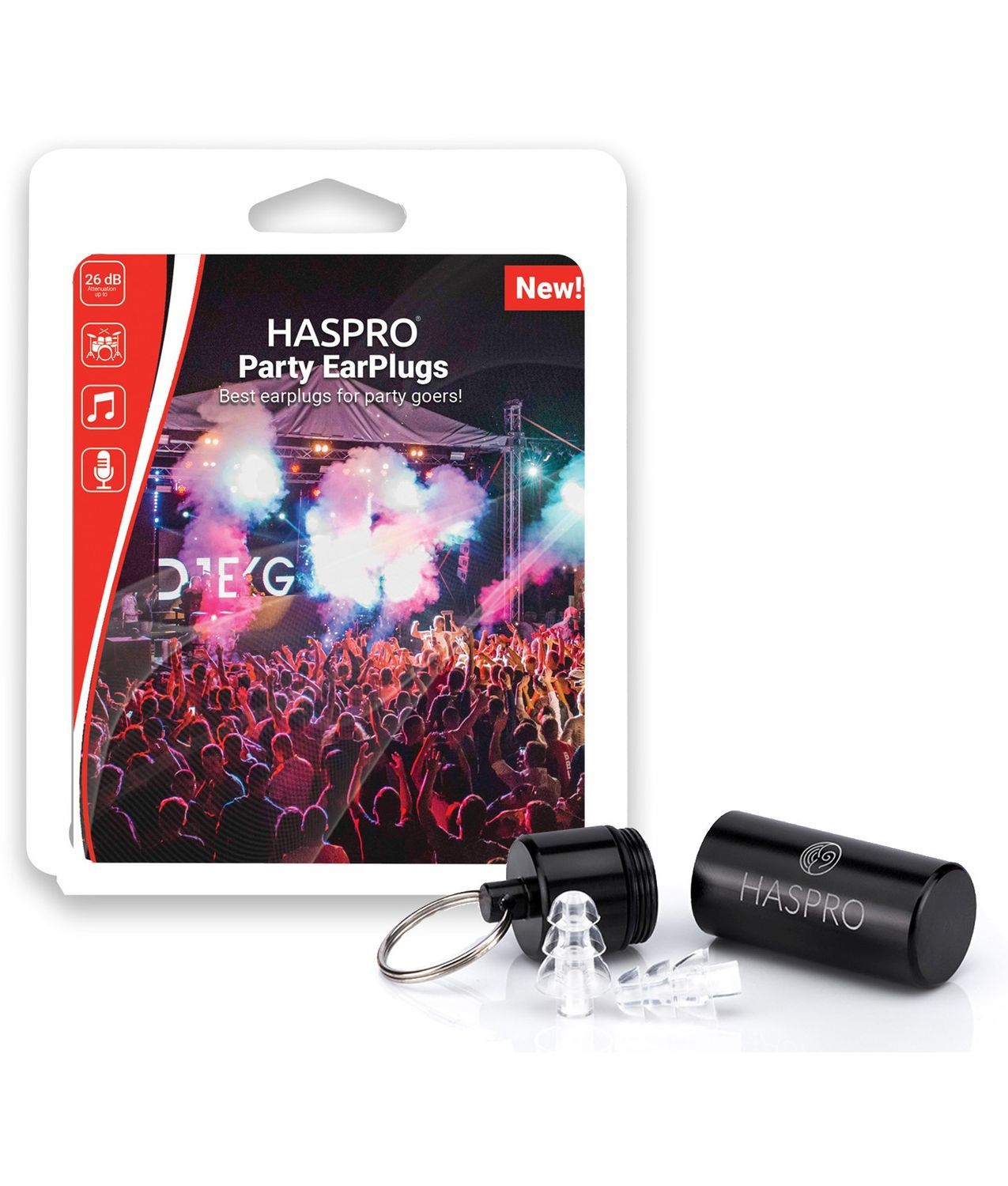 Tappi per party e concerti Haspro