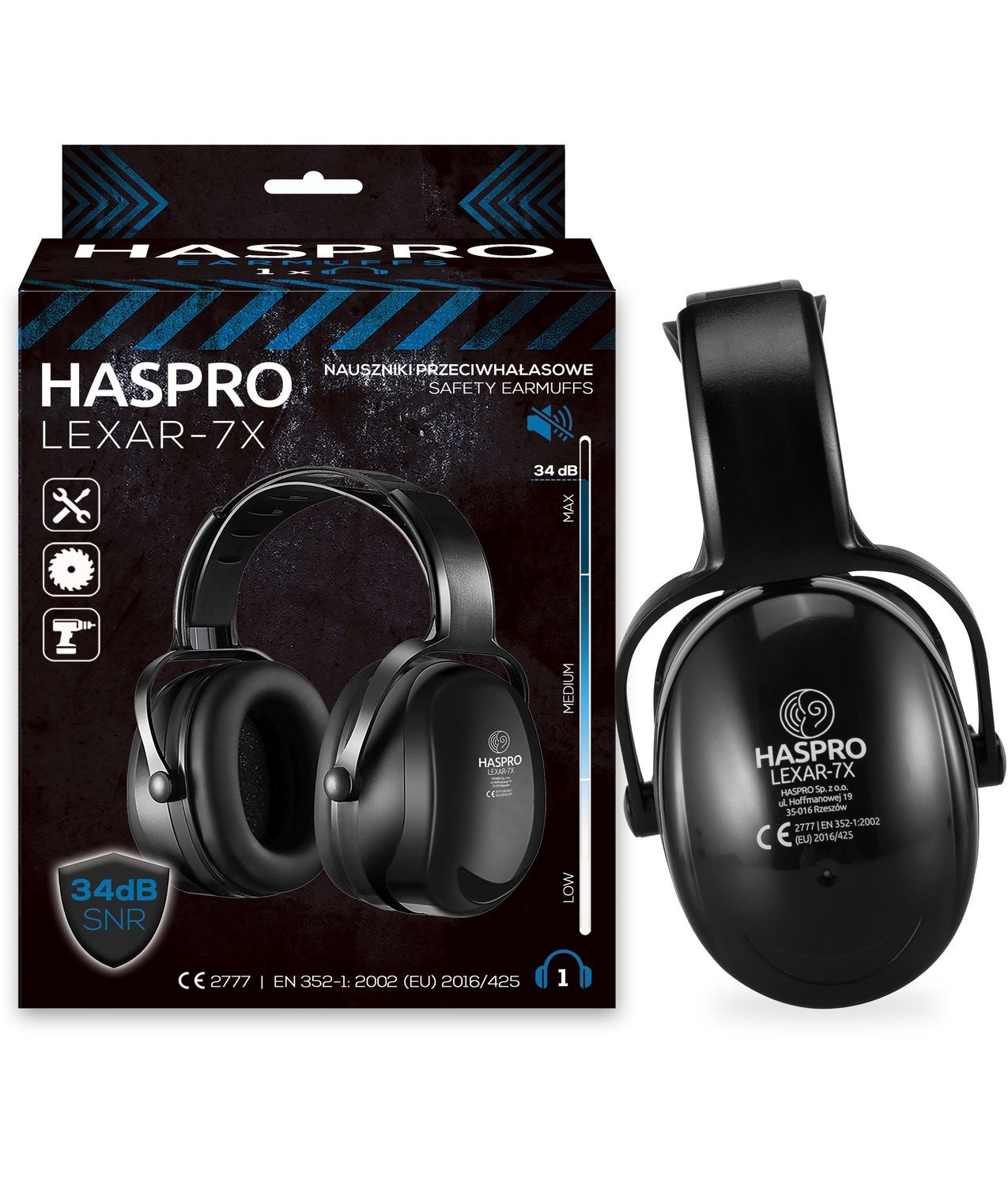 Cuffie antirumore Haspro LEXAR 7X