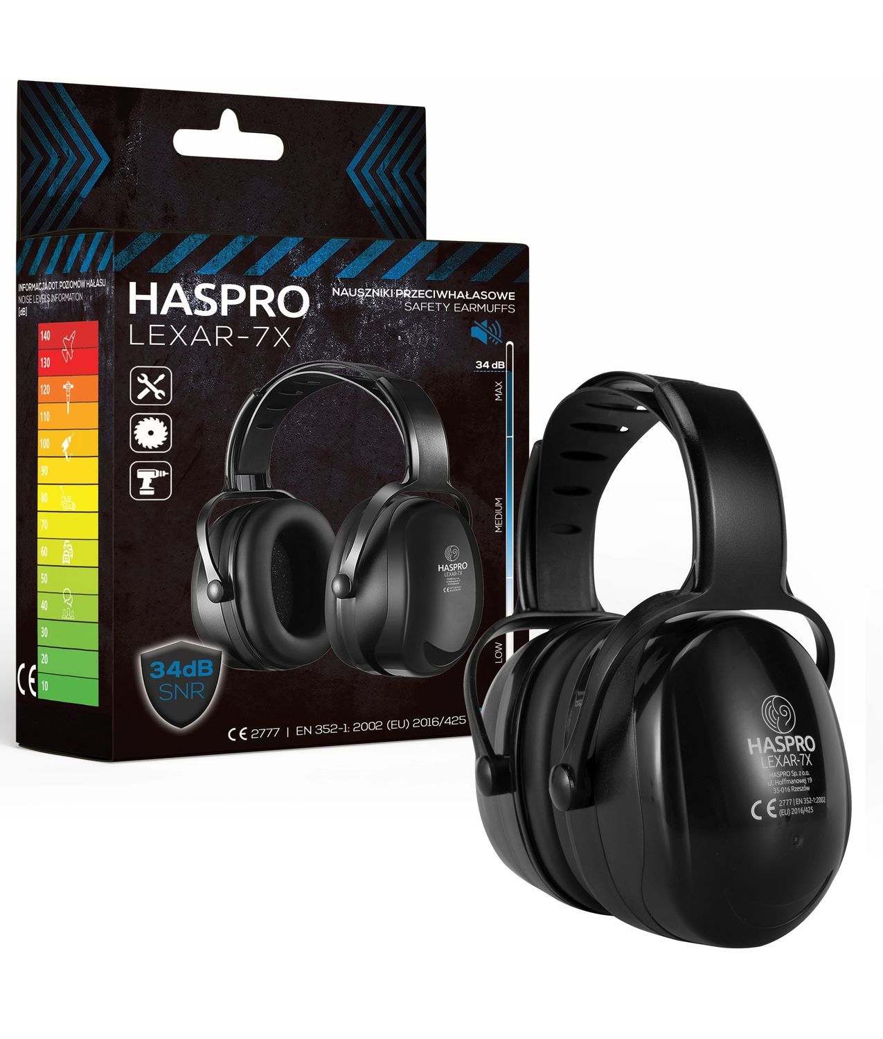 Cuffie antirumore Haspro LEXAR 7X