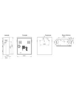 Cassetta completa per parete  Texas UNI 45 Cassetta completa per parete  Texas UNI 45