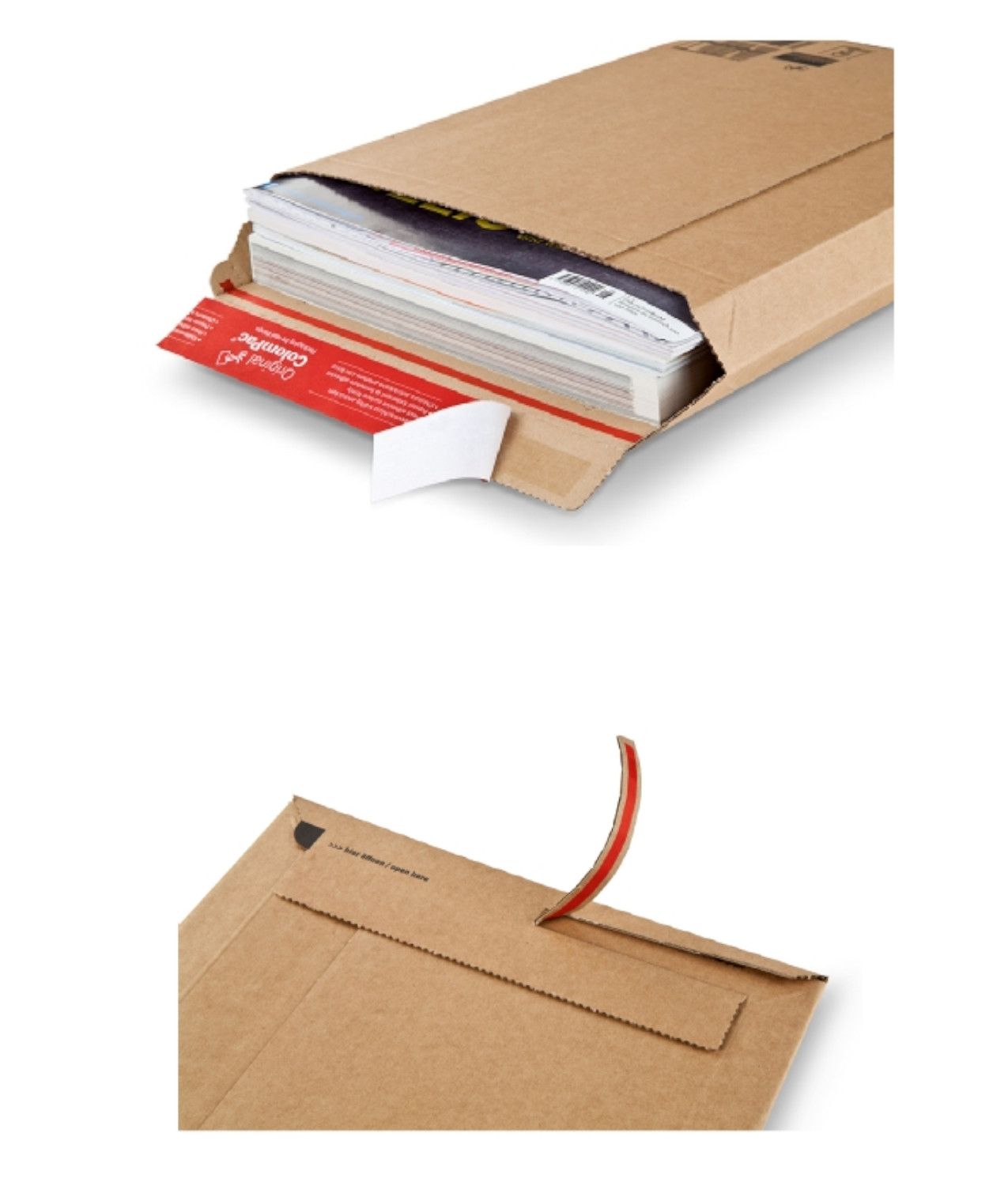 buste in cartone  dimensione int. 29x40x5 cm