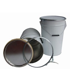 Secchio in metallo con guarnizione