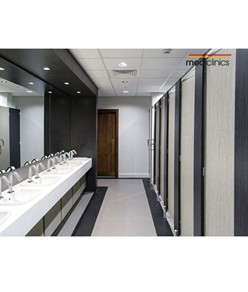 Unità di lavaggio e asciugatura con 2 erogatori Mediclinics All-In-One