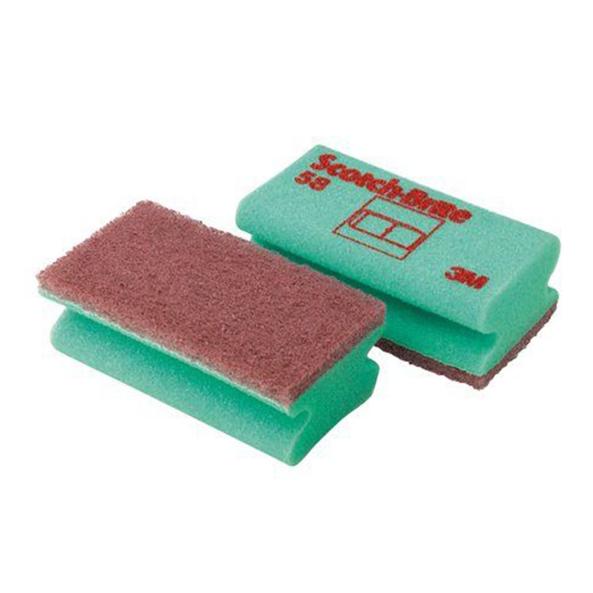 Accoppiati spugne salvavita delicato 3M Scotch-Brite™