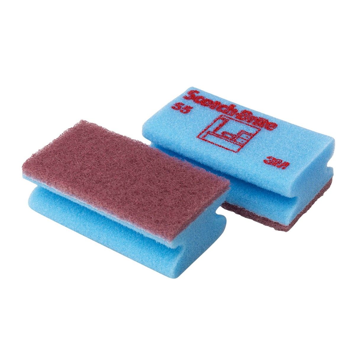 Accoppiati spugne salvavita delicato 3M Scotch-Brite™