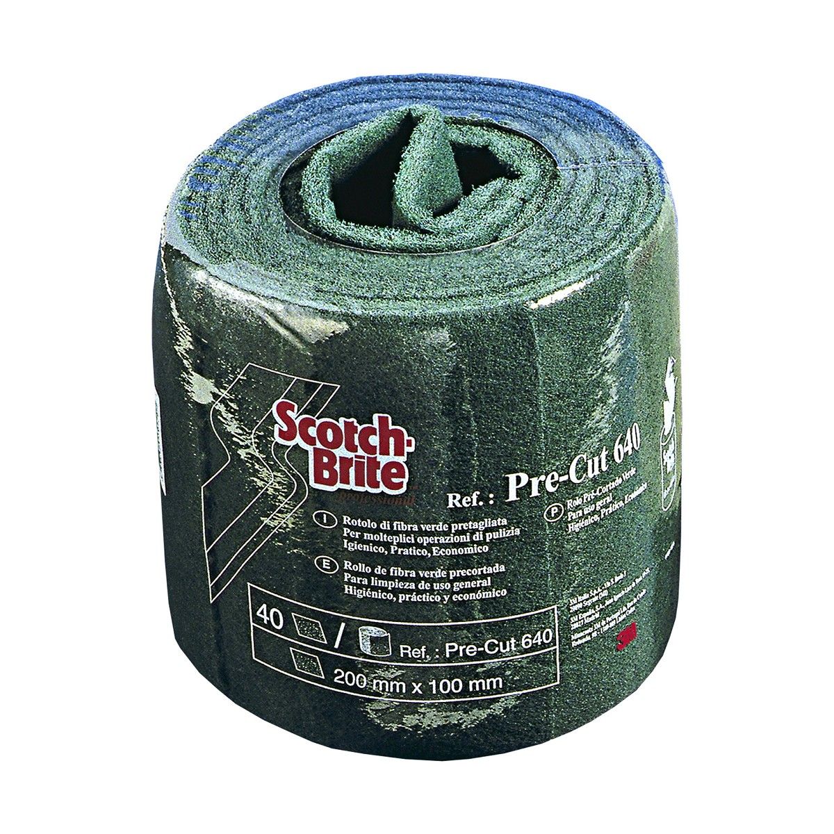 rotoli pretagliati di fibra verde 3M Scotch-Brite™