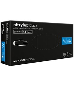 guanti in nitrile monouso Mercator Nytrilex black