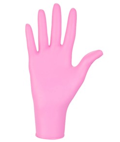 guanti monouso in Nitrile Mercator Nytrilex pink