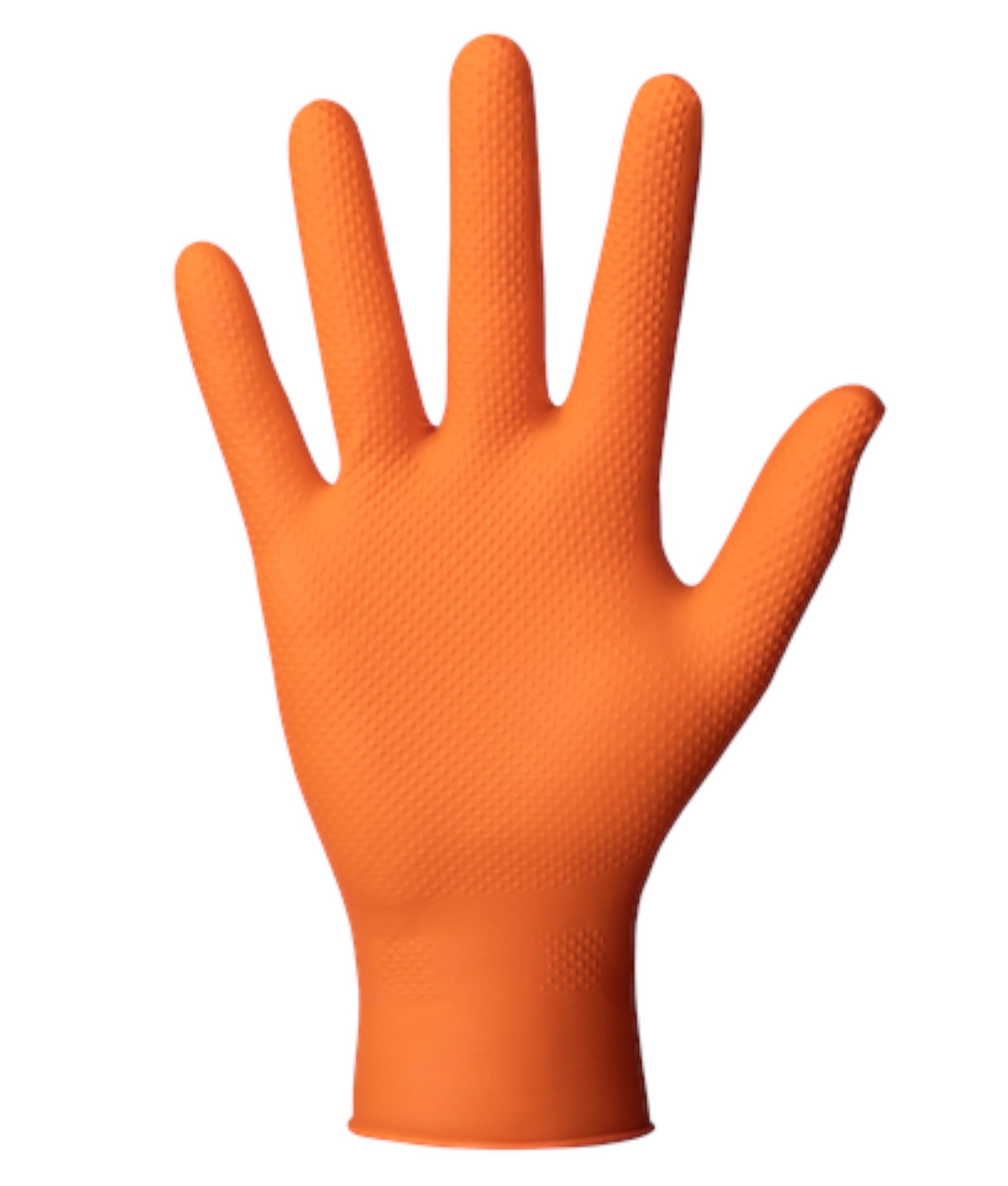 guanti monouso robusti in nitrile Mercator Gogrip Orange in offerta