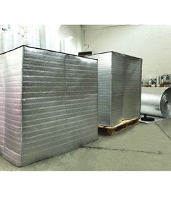 Cappuccio isotermico per pallet Safemax con materiale isolante termoriflettente Cappuccio isotermico per pallet Safemax con materiale isolante termoriflettente
