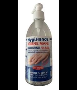 Gel mani igienizzante base alcol