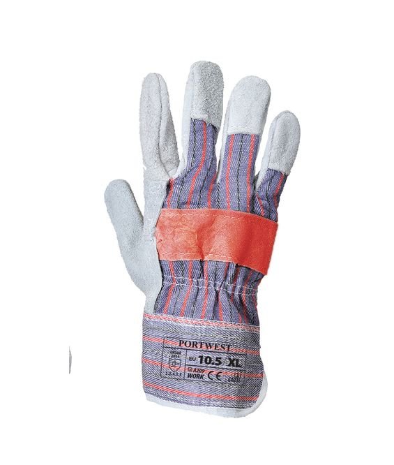 Guanti da lavoro in pelle e cotone Portwest A209 Canadian Rigger