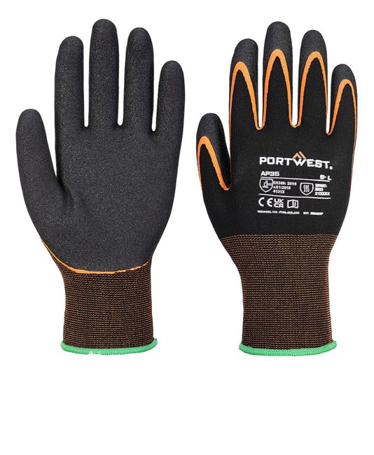 Guanti a doppia spalmatura in nitrile sul palmo Portwest Grip 15 Guanti a doppia spalmatura in nitrile sul palmo Portwest Grip 15
