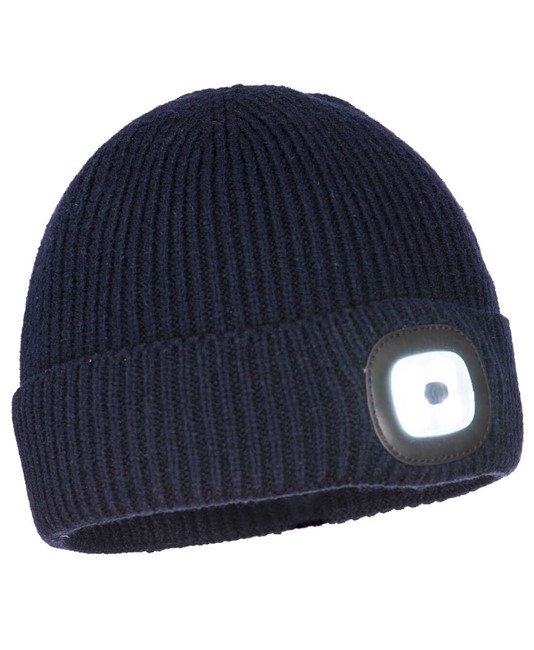 Cuffia con luce a led ricaricabile USB Portwest B033 Cuffia con luce a led ricaricabile USB Portwest B033