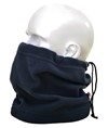 Collare cuffia doppio uso in pile 100% poliestre colore blu