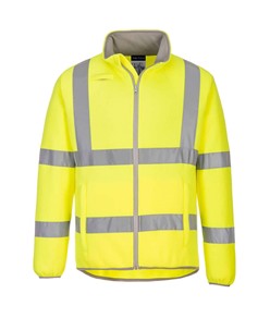 Giacca in pile alta visibilità in tessuto Eco Portwest EC70