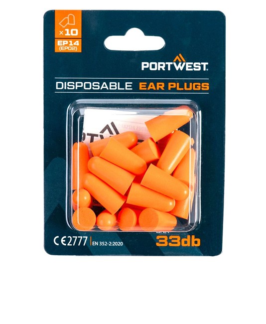 Tappi auricolari in schiuma di PU Portwest Tappi auricolari in schiuma di PU Portwest