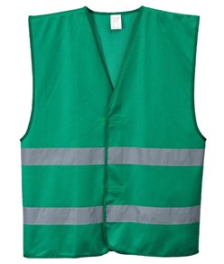 Gilet con bande rifrangenti in poliestere Gilet con bande rifrangenti in poliestere