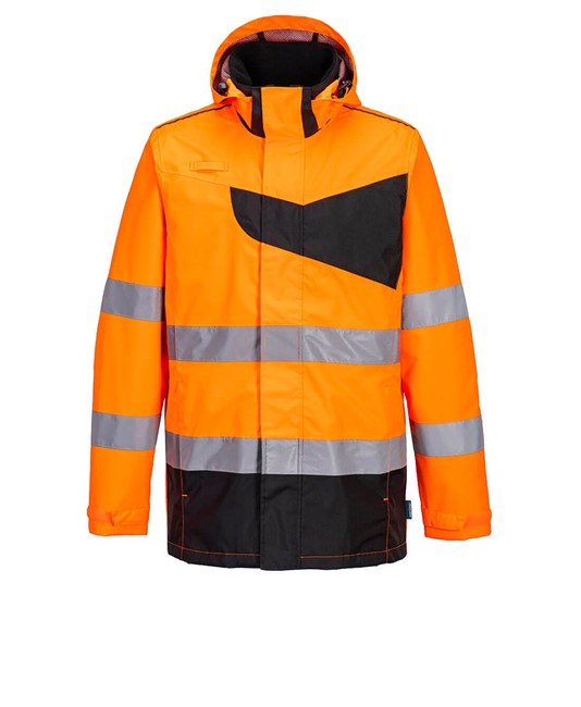 Giacca antipioggia ad alta visibilità Portwest Giacca antipioggia ad alta visibilità Portwest