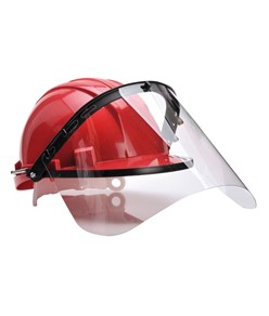 Attacco portavisiera universale per casco da lavoro Portwest PW58 Attacco portavisiera universale per casco da lavoro Portwest PW58