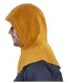 Cappuccio in pelle, protezione supplementare per lavori di saldatura pesanti. Cappuccio in pelle, protezione supplementare per lavori di saldatura pesanti.