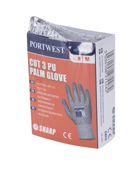 Guanti antitaglio in HPPE e fibra di vetro Portwest VA620 Guanti antitaglio in HPPE e fibra di vetro Portwest VA620