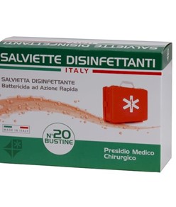 salviettine disinfettanti con antibatterico