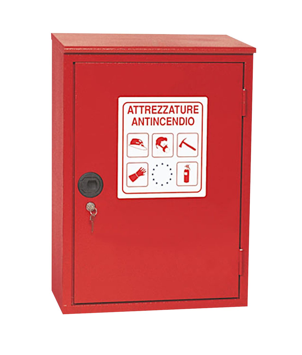 Armadio a muro vuoto per attrezzature antincendio