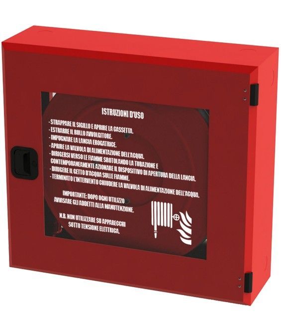 Cassetta vuota a incasso per naspo antincendio