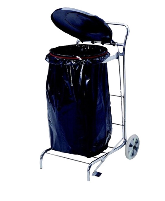 Carrello in metallo portasacco Carrello in metallo portasacco