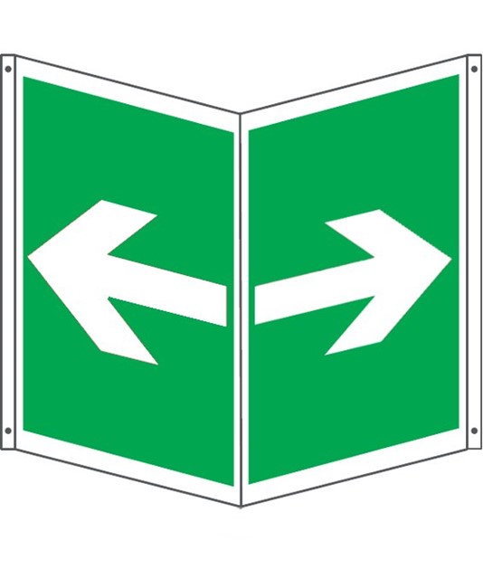 Cartello bifacciale simbolo 'freccia' Cartello bifacciale simbolo 'freccia'