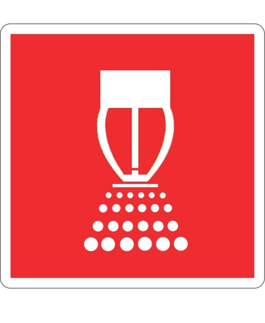 etichette adesive simbolo 'sprinkler' antincendio etichette adesive simbolo 'sprinkler' antincendio