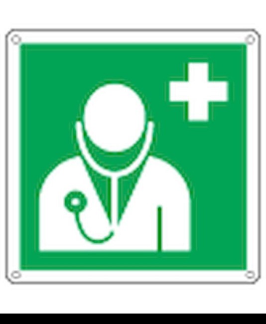Cartello con simbolo 'dottore'