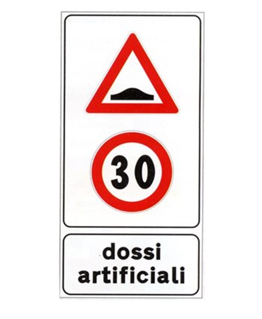 Cartello stradale preavviso dossi Cartello stradale preavviso dossi