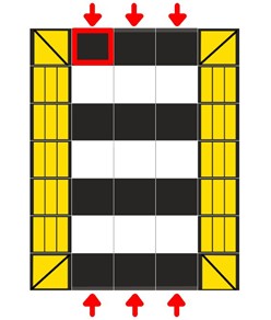 Dosso per passaggio pedonale componibile h7 cm