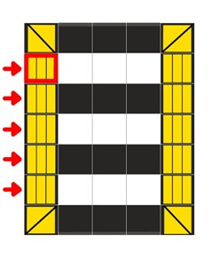 Dosso per passaggio pedonale componibile h7 cm