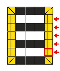 Dosso per passaggio pedonale componibile h7 cm