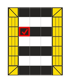 Dosso per passaggio pedonale componibile h7 cm