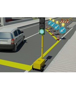 Impianto semaforico mobile a led  da cantiere Impianto semaforico mobile a led  da cantiere
