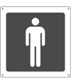 Cartello indicazione "Toilette Uomo"