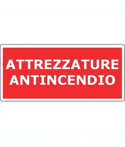 Cartello  'attrezzature antincendio'