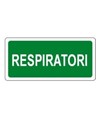 etichette adesive scritta 'respiratori' emergenza