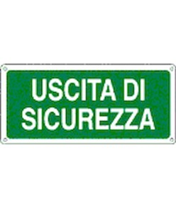 Cartello  'uscita di sicurezza'