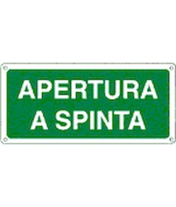 etichette adesive scritta 'apertura a spinta'