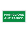 etichette adesive scritta 'maniglione antipanico'