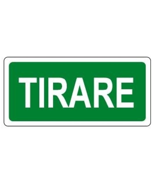 etichette adesive scritta 'tirare' etichette adesive scritta 'tirare'