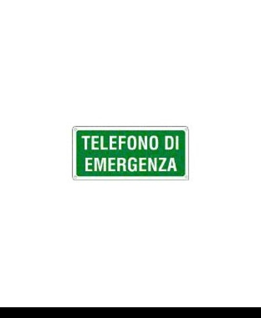 etichette adesive scritta 'telefono di emergenza'