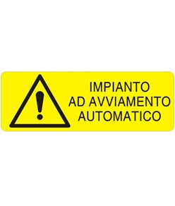 etichette adesive  impianto ad avviamento automatico