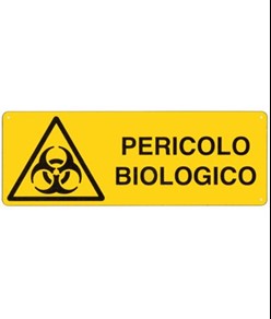 etichette adesive  pericolo biologico