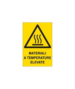 Cartello 'materiali a temperature elevate'